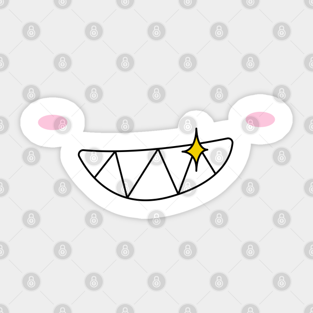 Cute smile Anime Sticker TeePublic UK
